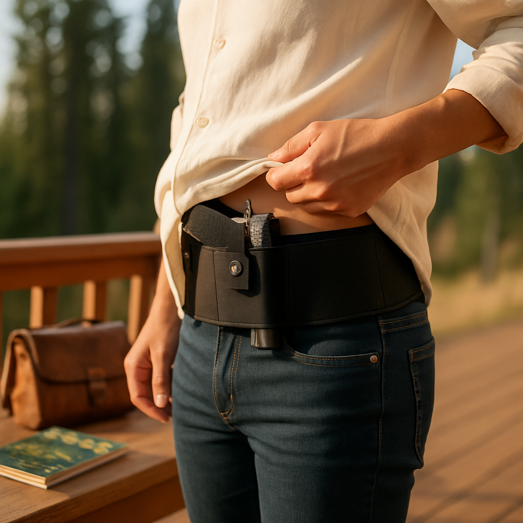 Belly Band Gun Holster Waist Carry Pouch