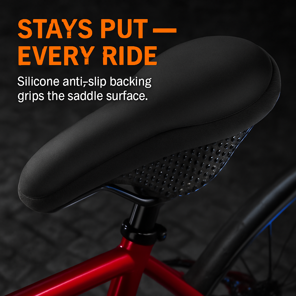 Bike Seat Anti-Slip Gel Cushion for Narrow Seats