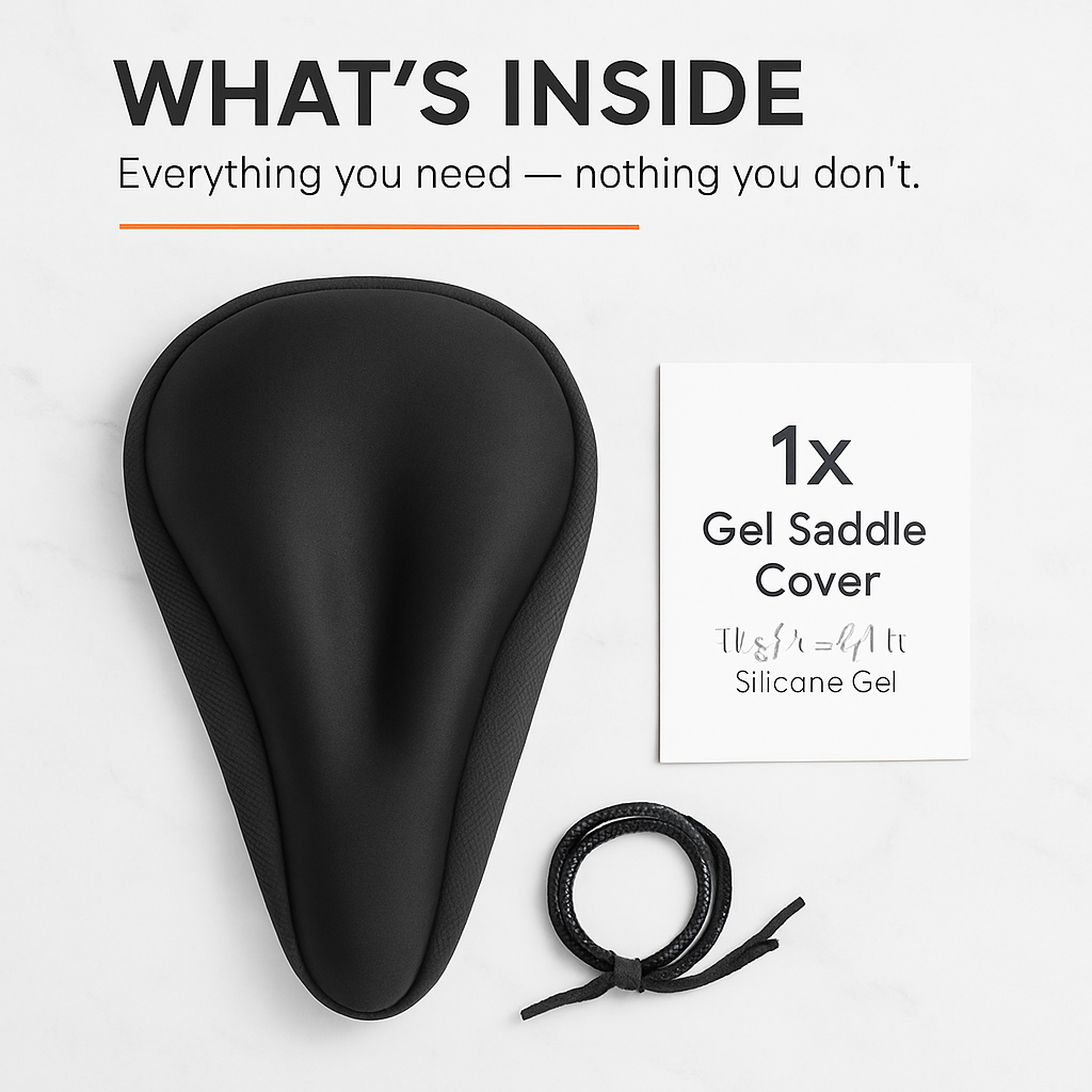 Bike Seat Anti-Slip Gel Cushion for Narrow Seats