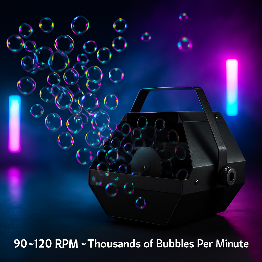 Bubble Machine Pro with Detachable Handle for Parties