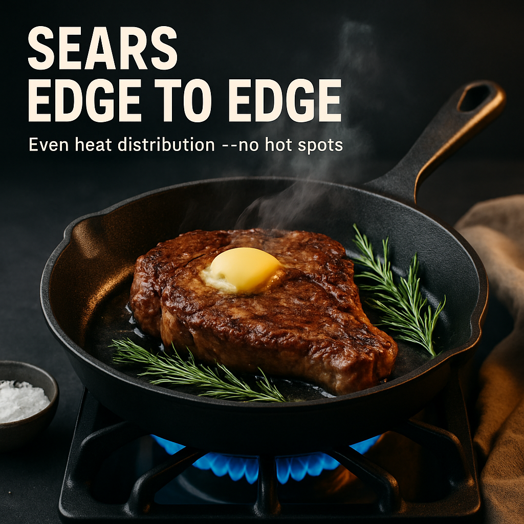 Cast Iron Skillet Set for Everyday Cooking