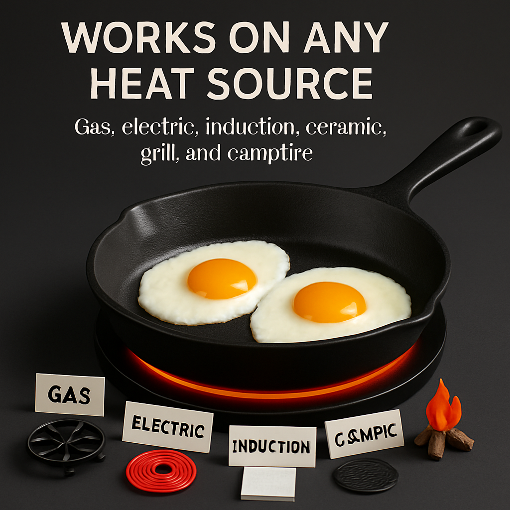 Cast Iron Skillet Set for Everyday Cooking