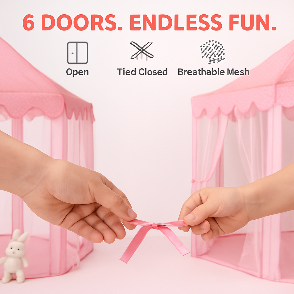 Princess Castle Play Tent for Indoor & Outdoor Fun