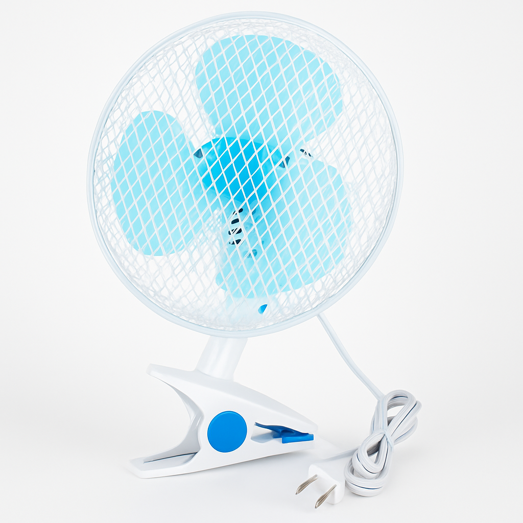Clip On Fan, 2-Speed, Quiet Desk/Wall Mount