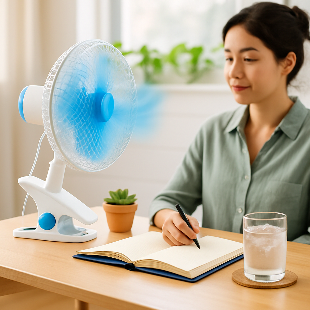 Clip On Fan, 2-Speed, Quiet Desk/Wall Mount