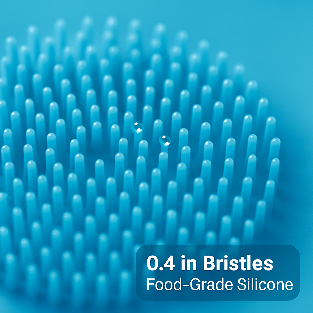 Silicone Dishwashing Gloves with Bristles