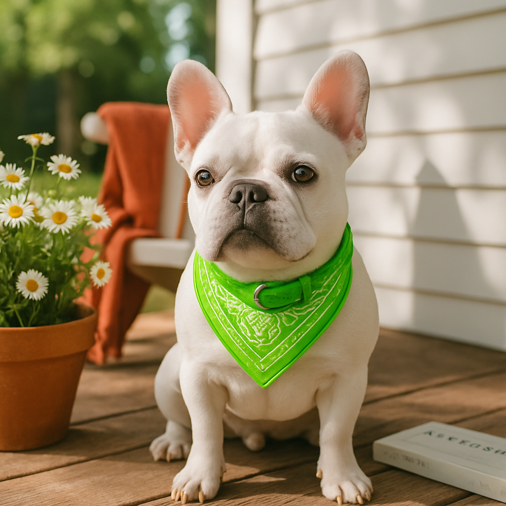 Adjustable Leather Pet Collar Triangle Bandana for Dogs