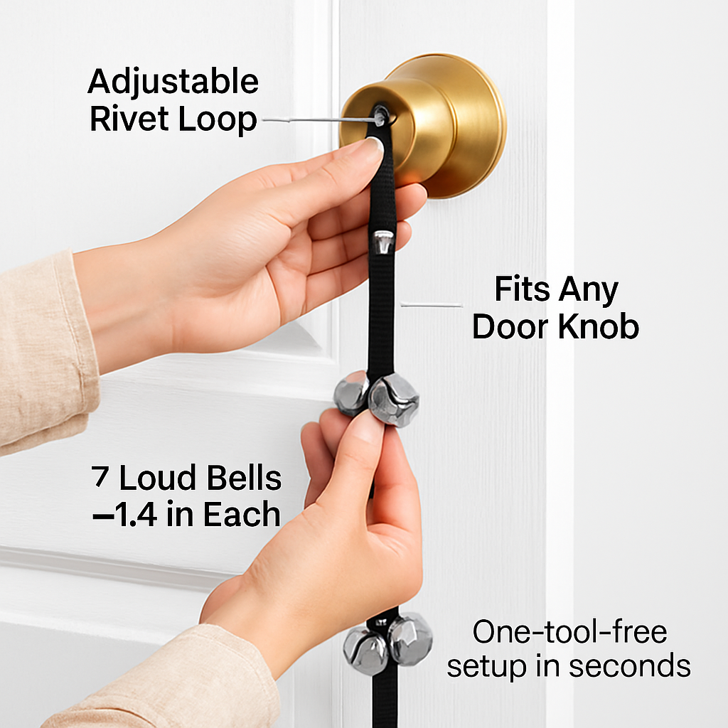 Dog Doorbells for Potty Training — Adjustable Bells