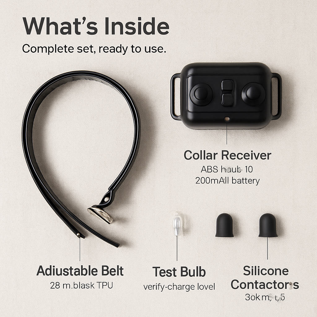 Dog Training Collar Receiver for Remote Training