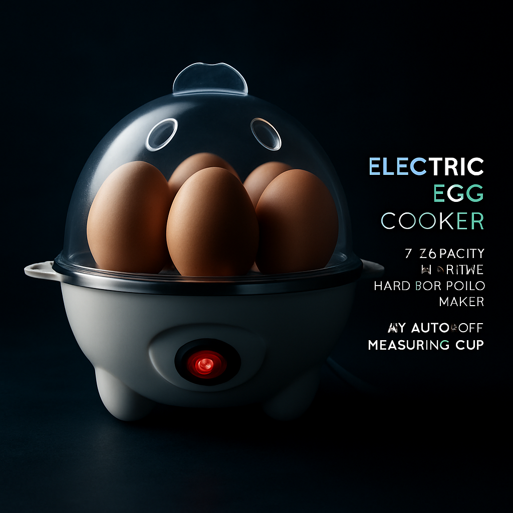 Electric Egg Cooker for Quick Boiling & Steaming