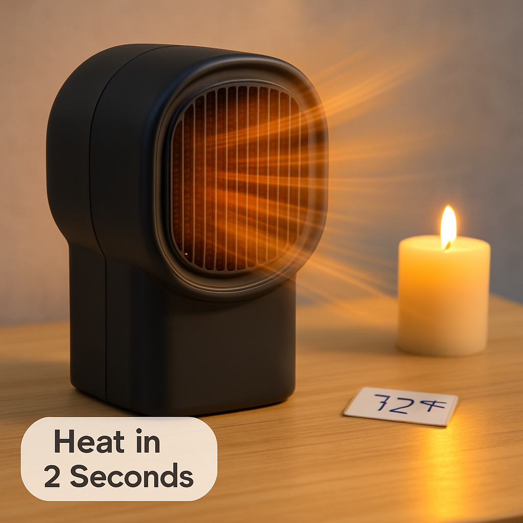 Compact Space Heater for Small Rooms and Home Office