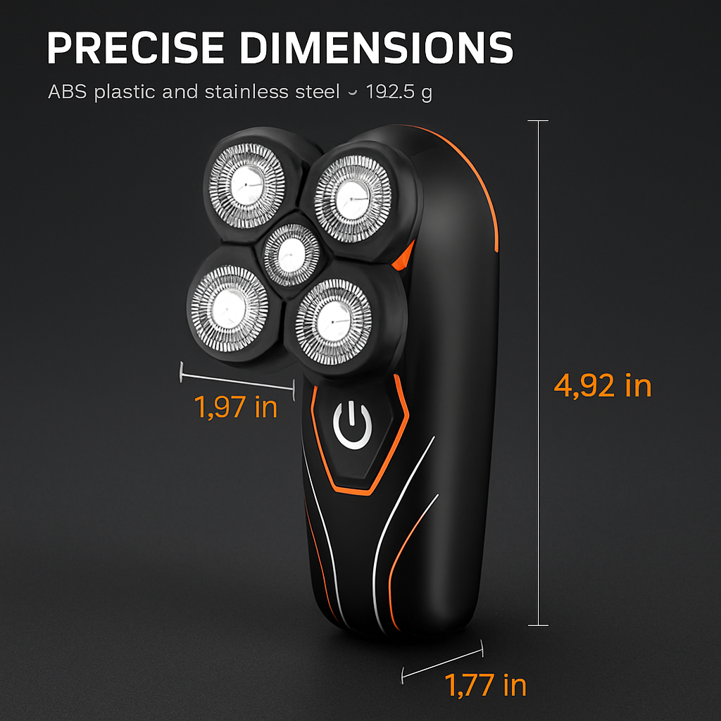 4D Electric Shaver: Contouring for Wet/Dry Shave