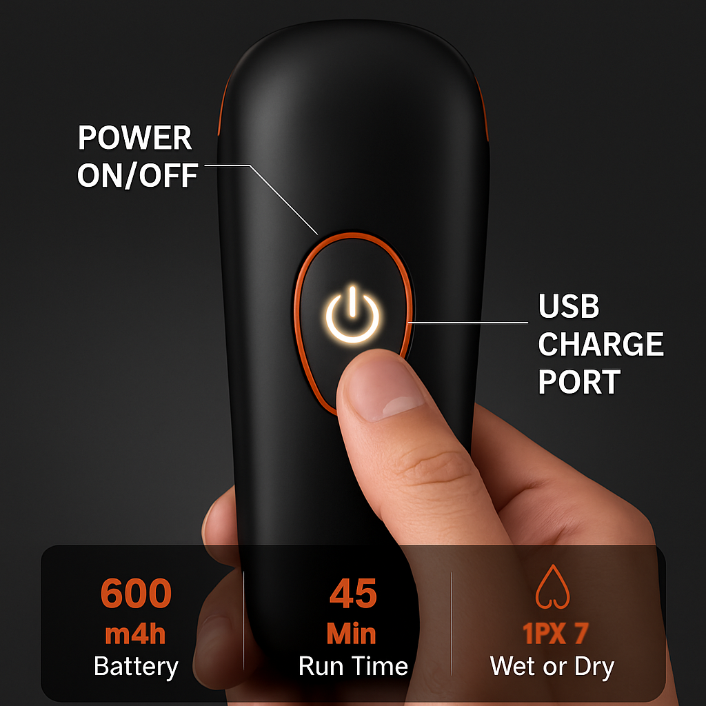 4D Electric Shaver: Contouring for Wet/Dry Shave