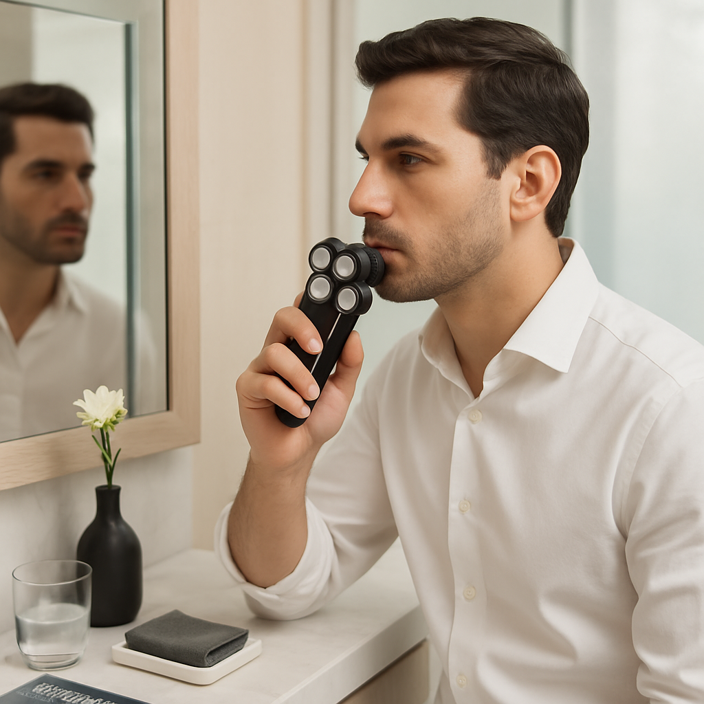 4D Electric Shaver: Contouring for Wet/Dry Shave