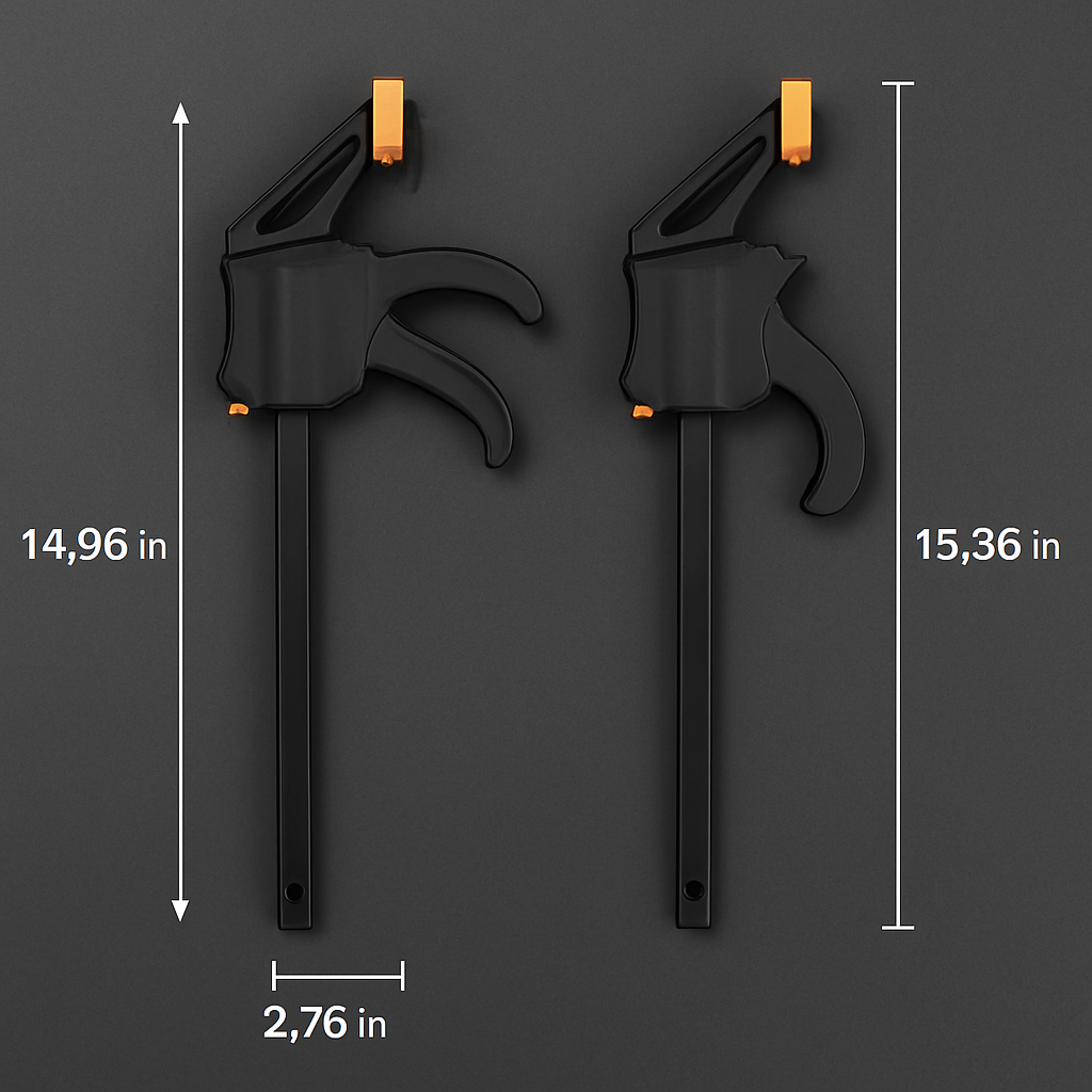 F Clamp Grip Set for Woodworking - Quick Release Clamps