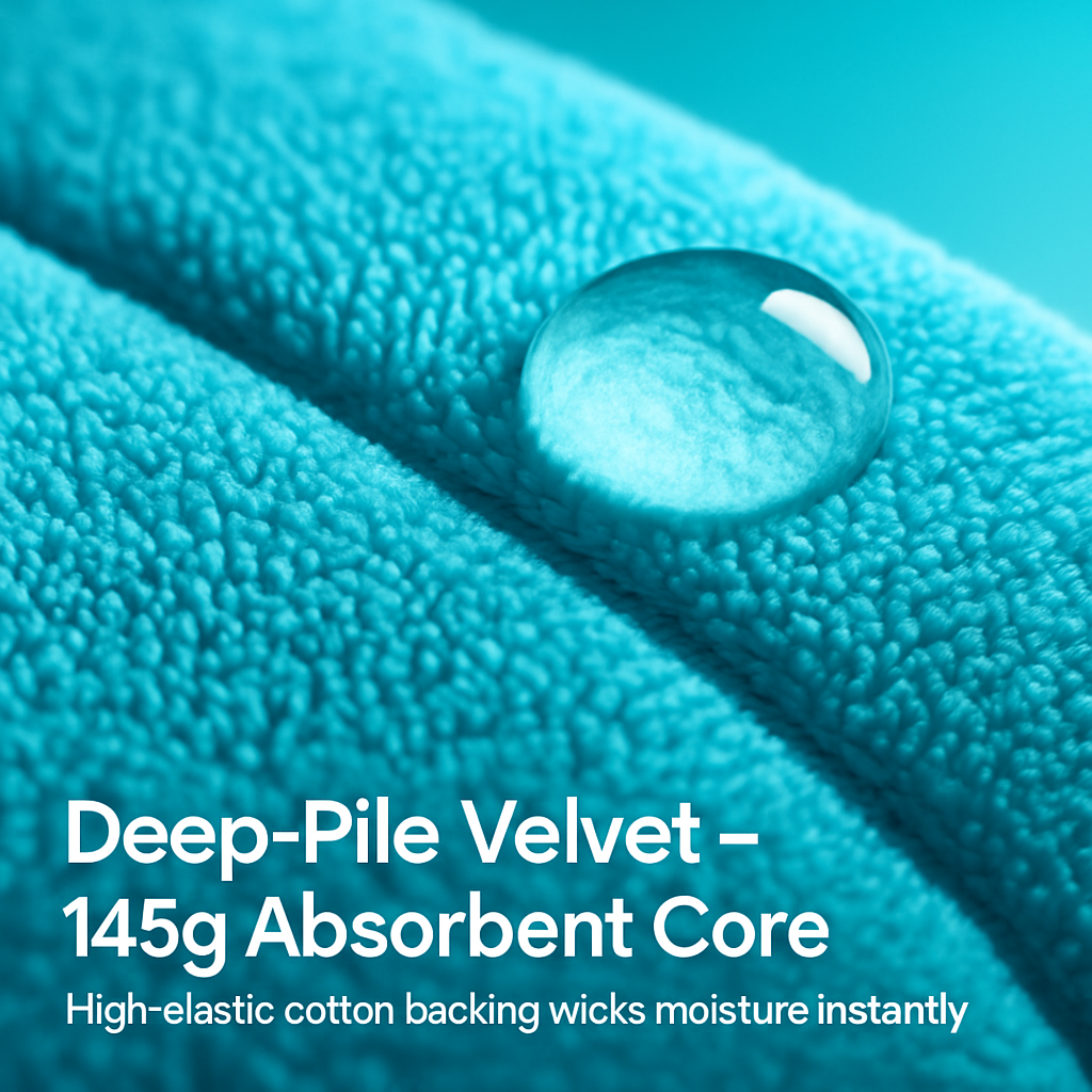 U Shaped Velvet Bath Rug with Non-Slip Backing