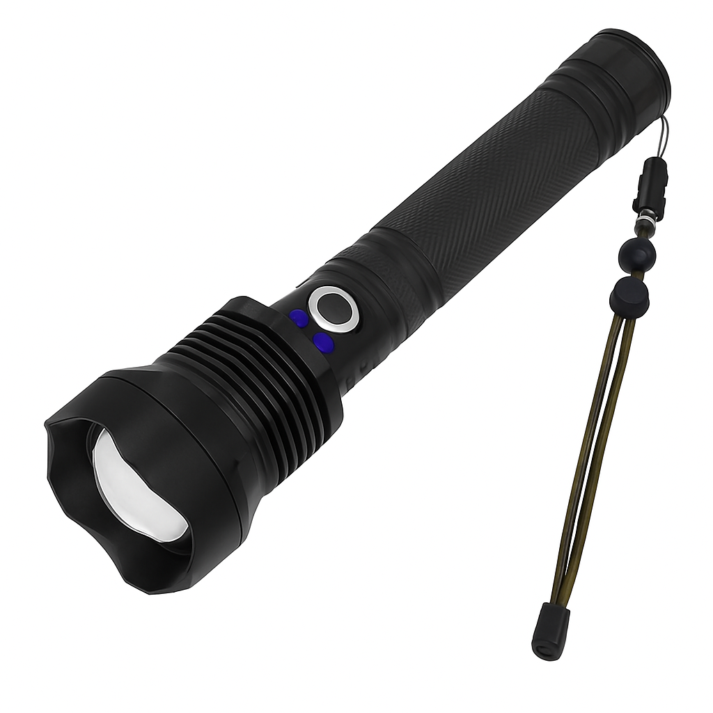 LED Tactical Flashlight: Rechargeable, Zoomable, 3 Modes