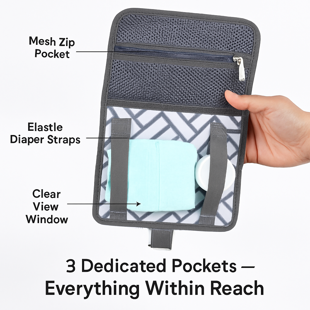 Foldable Baby Changing Pad Portable Diaper Station Mat