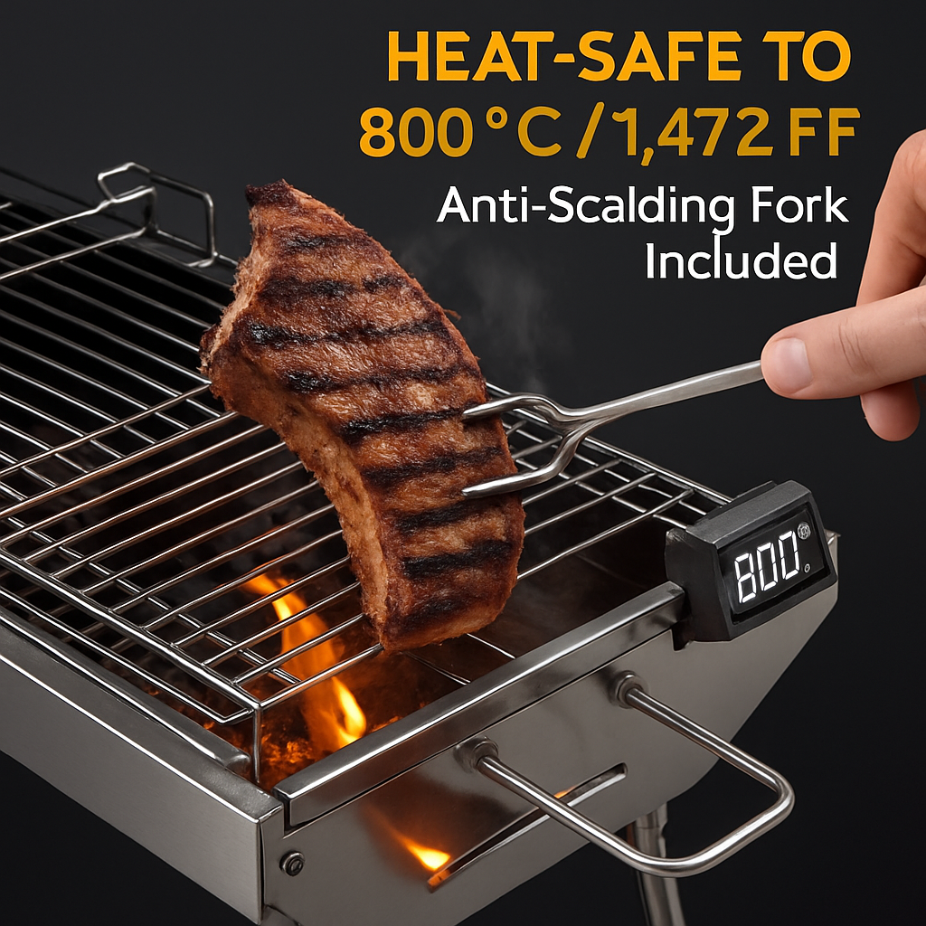 Foldable Charcoal BBQ Grill for Picnic and Camping