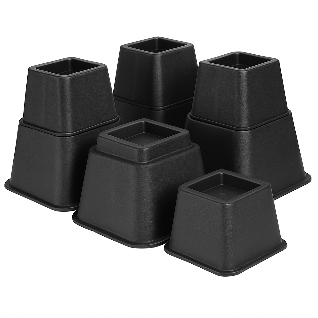Furniture Risers for Beds and Tables with Adjustable Height