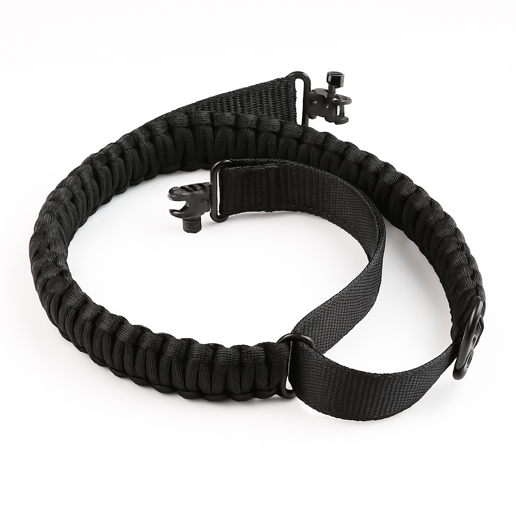 Paracord Sling with Dual-Point 360° Swivel Rotating Latches