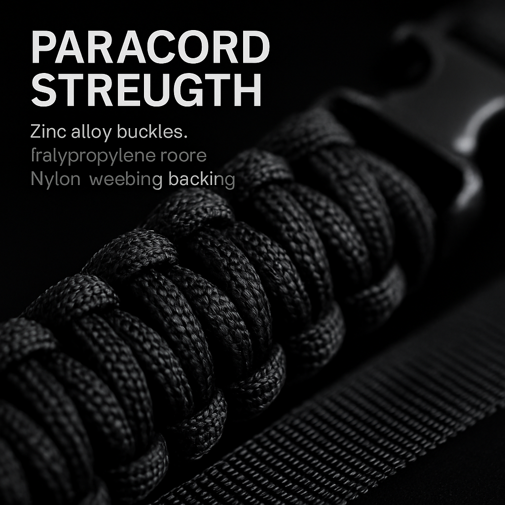 Paracord Sling with Dual-Point 360° Swivel Rotating Latches