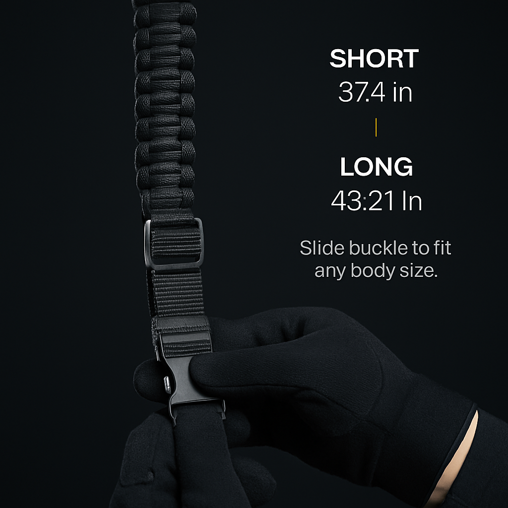 Paracord Sling with Dual-Point 360° Swivel Rotating Latches