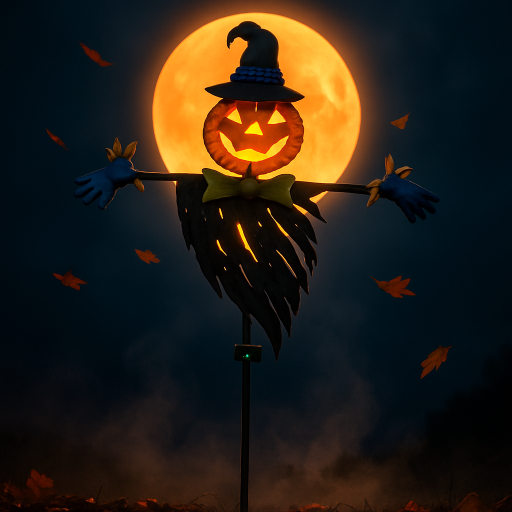 Scarecrow Shape Halloween Decoration Light for Garden