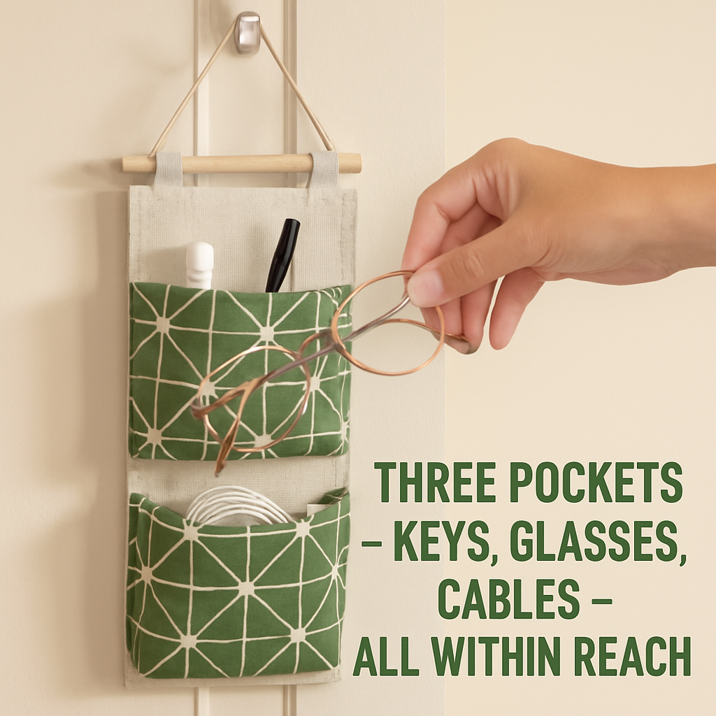 Wall-Mounted Storage Bag for Door and Closet Organizer
