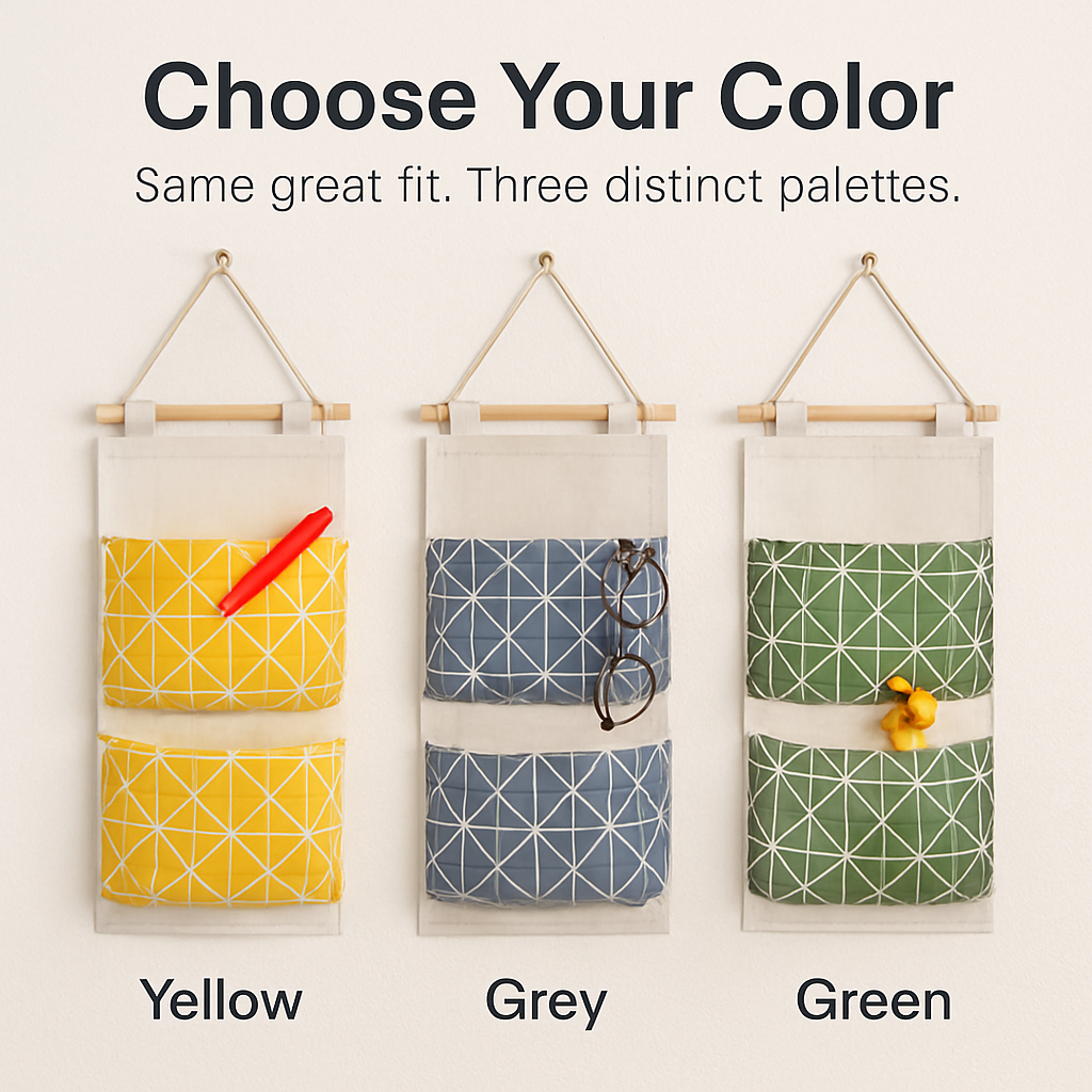 Wall-Mounted Storage Bag for Door and Closet Organizer