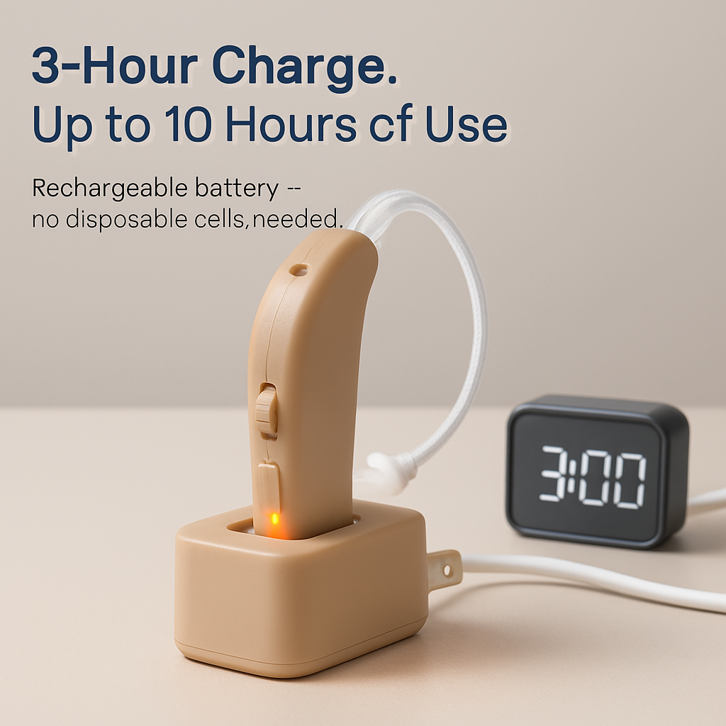 Digital Ear Hearing Aid Kit - Clear, Everyday Use