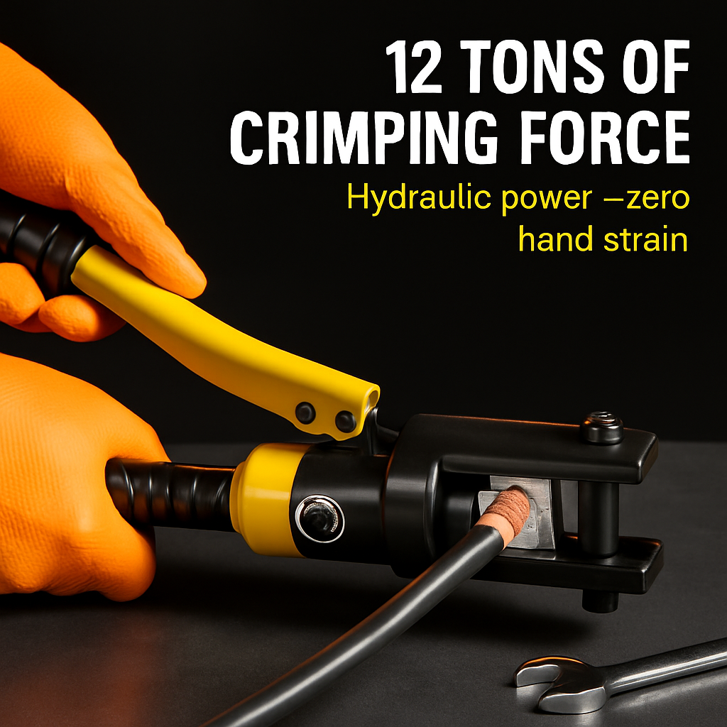 Hydraulic Wire Crimper for Terminals and Cable Lugs