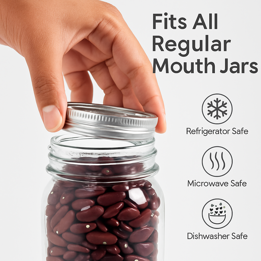 Regular Mouth Canning Jar Metal Rings Replacement Bands