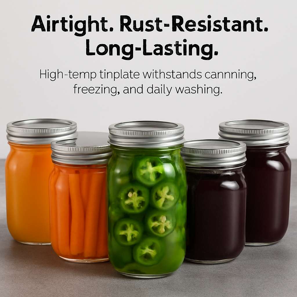 Regular Mouth Canning Jar Metal Rings Replacement Bands
