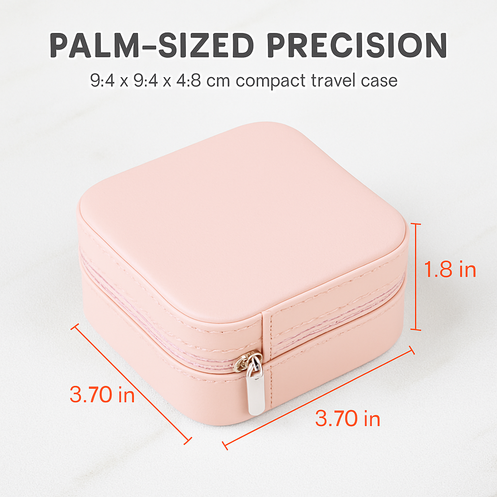 Mini Jewelry Storage Box: Portable Organizer for Rings