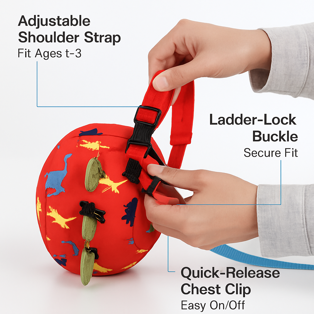 Safety Harness Backpack - Hands-Free Walking Aid