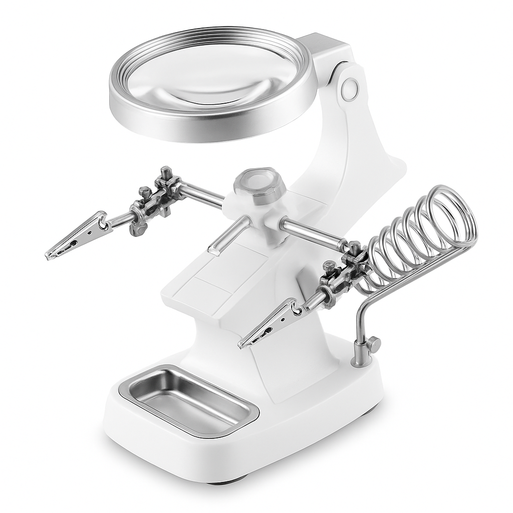 Magnifying Glass with LED Illumination and Flexible Stand