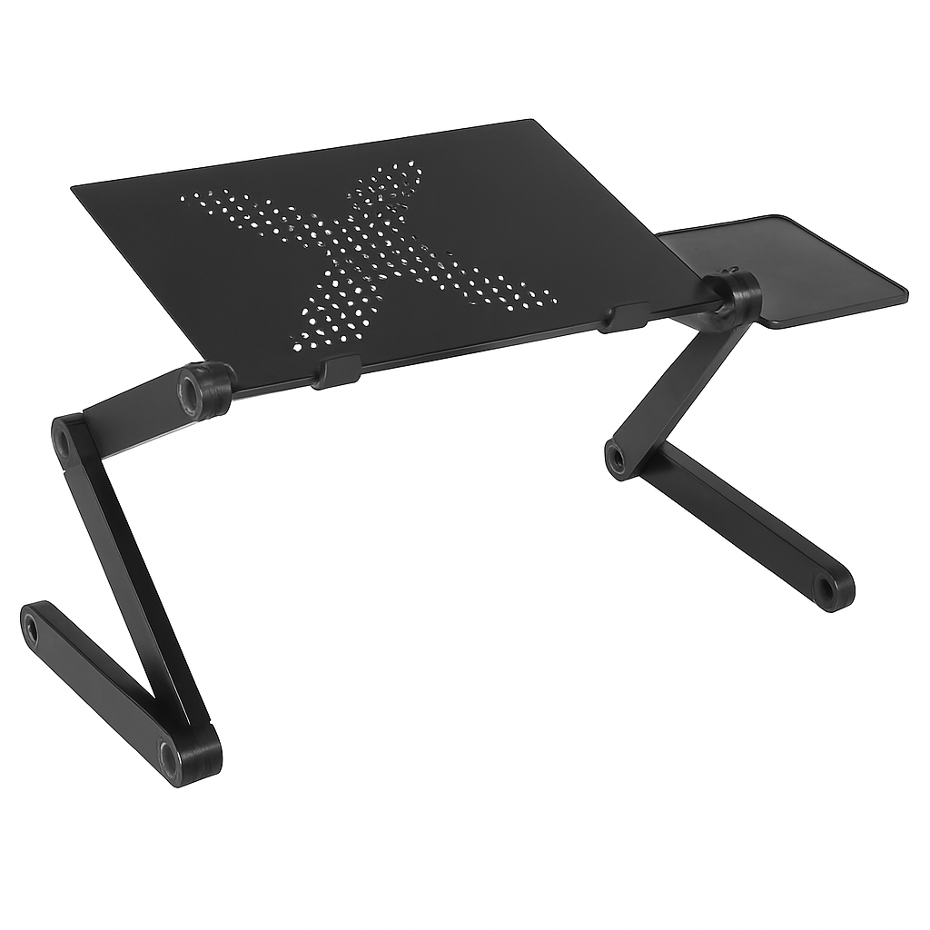 Foldable Laptop Table for Bed & Desk with Mouse Board