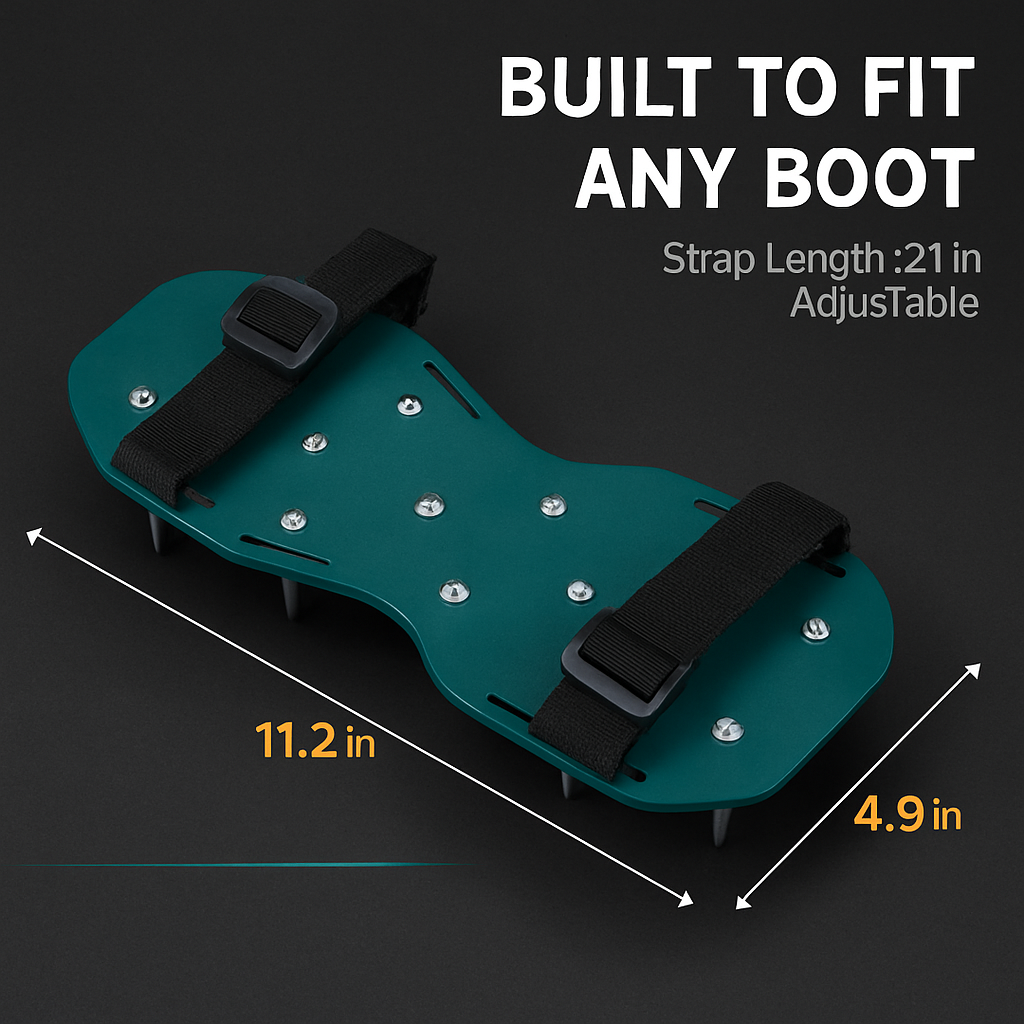 Lawn Aerator Shoes with Adjustable Straps for Lawn