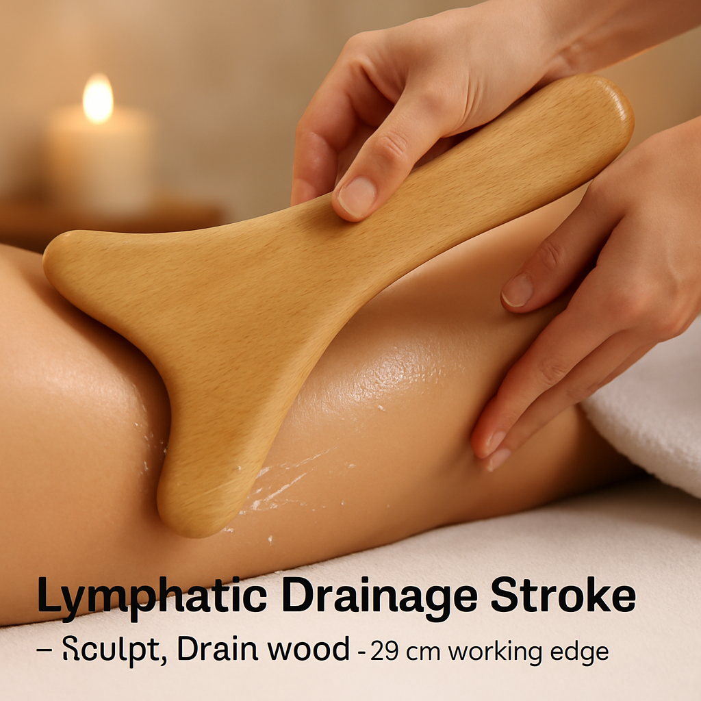 Wood Therapy Massage Tool for Lymphatic Drainage Paddle