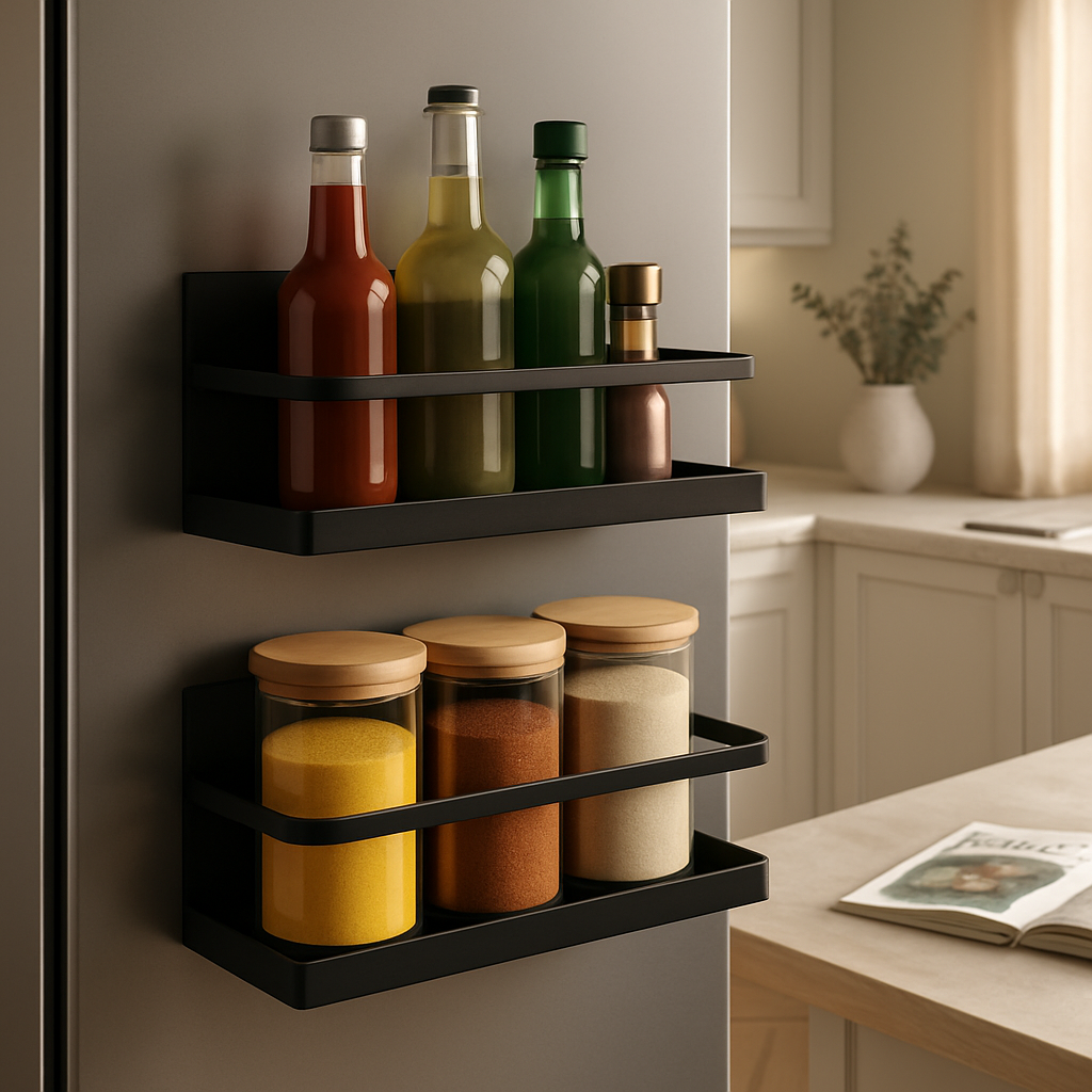 Magnetic Spice Rack Holder for Refrigerator & Stove