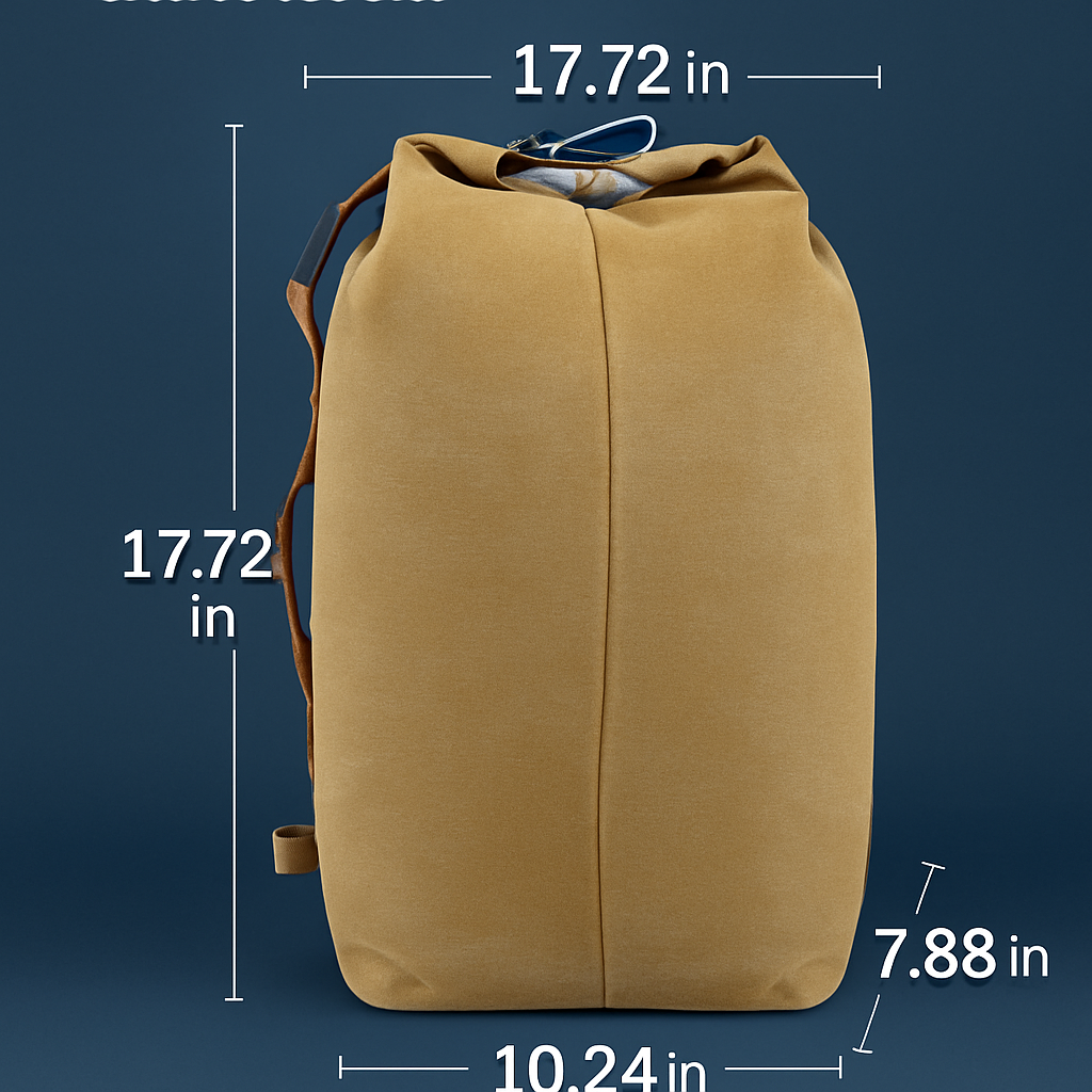 Canvas Backpack Outdoors 25L Travel Bag for Camping Trips
