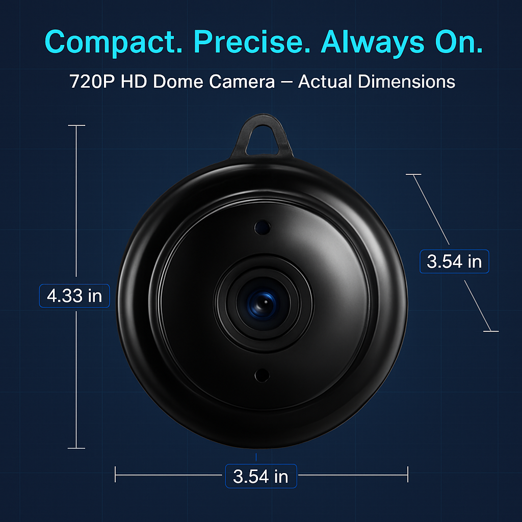 WiFi IP Camera with Motion Alerts and Night Vision