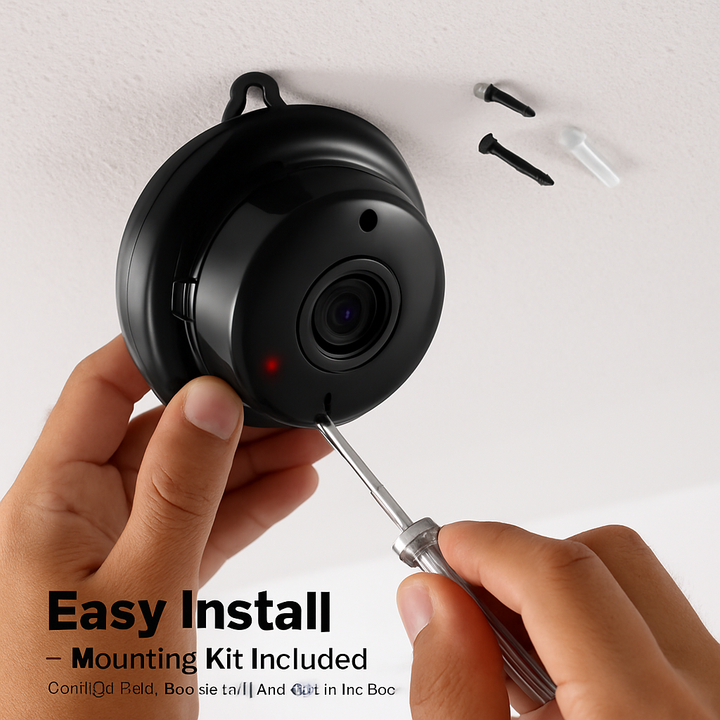 WiFi IP Camera with Motion Alerts and Night Vision