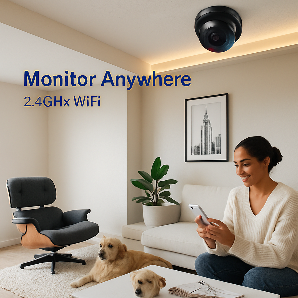 WiFi IP Camera with Motion Alerts and Night Vision