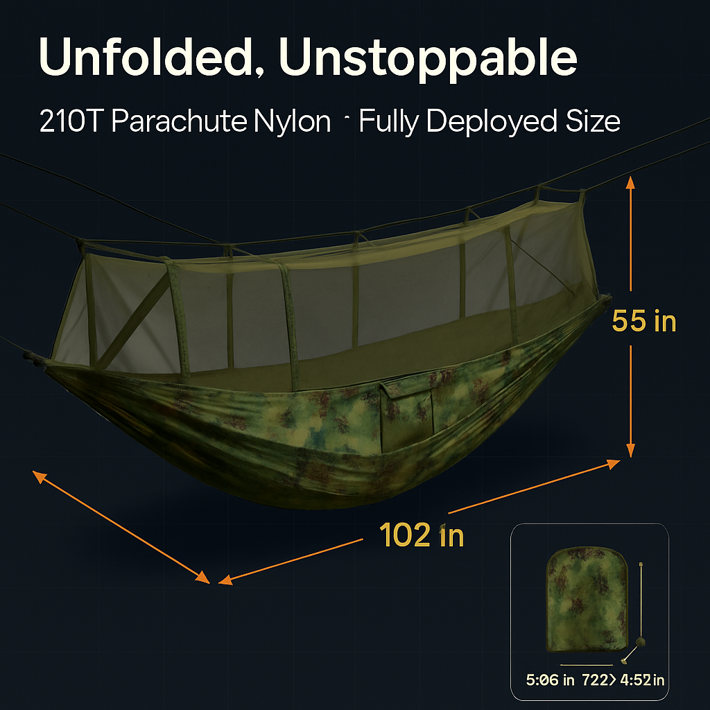 Hammock with Mosquito Net for Camping and Travel