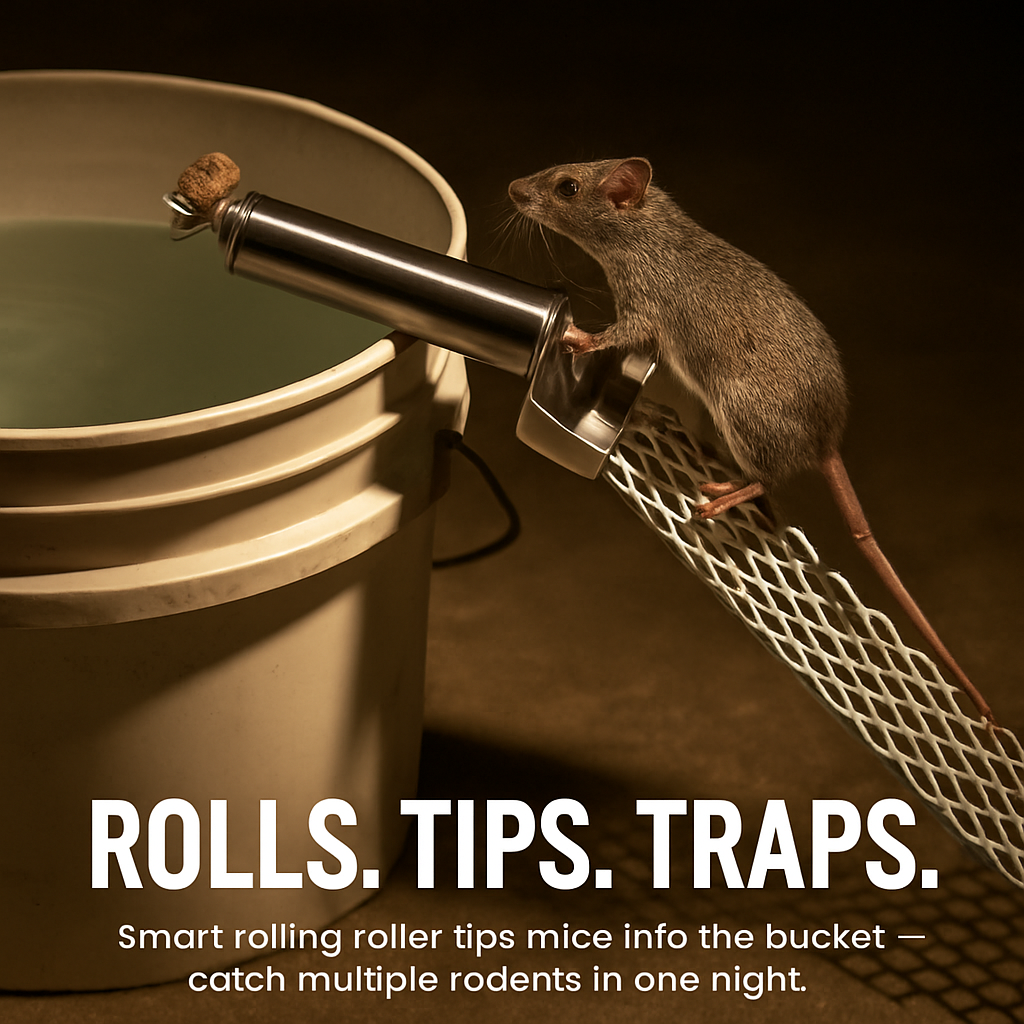Mouse Killer Roll Trap with Ramp for Mice and Rats