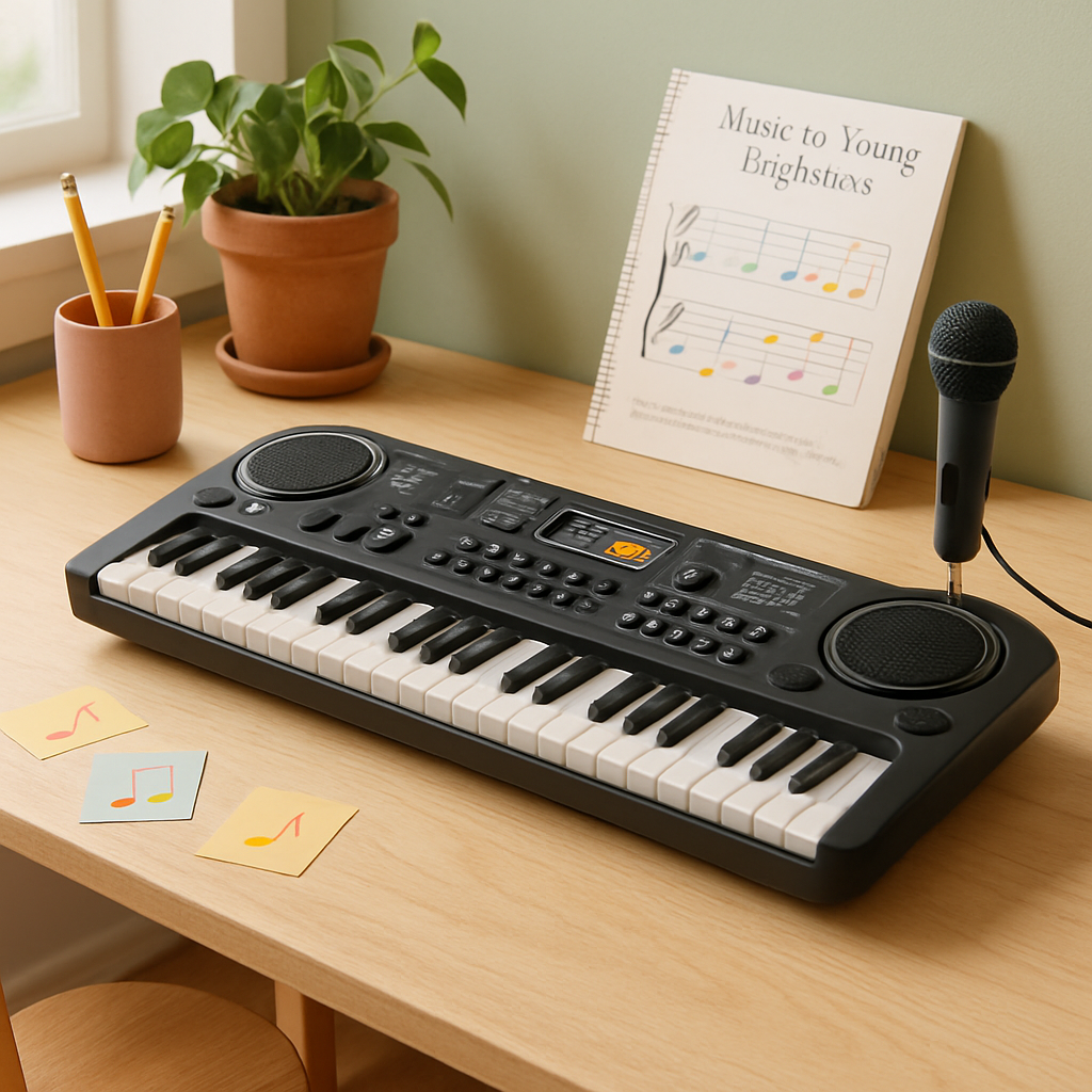 61 Keys Digital Keyboard with Microphone for Beginners