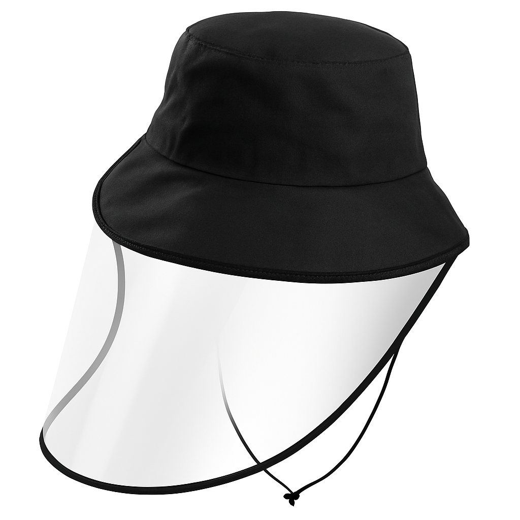 Fishman Hat Protective Face Shield Removable Sun Bucket Cap Face Cover Protect Against UV Spitting Saliva Dust Wind