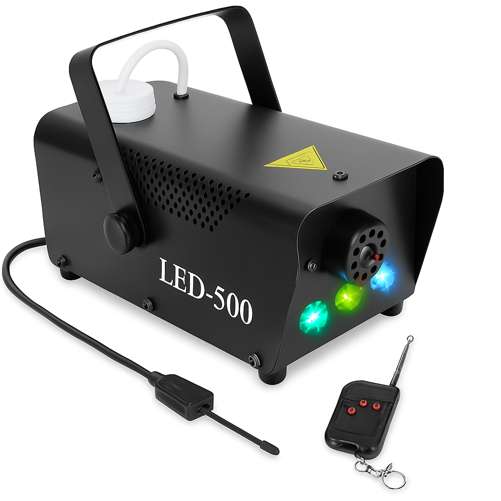 Fog Machine with LED Lights for Parties and Stages
